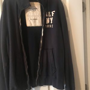 🤩Men’s Navy Abercrombie zip up